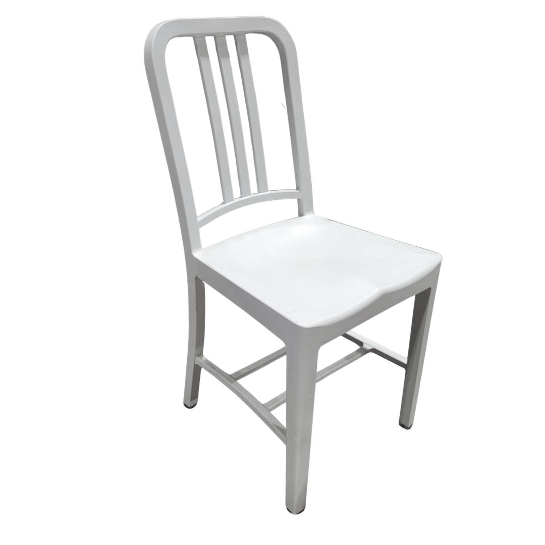 Emeco x Coca Cola 111 Navy Chair in White