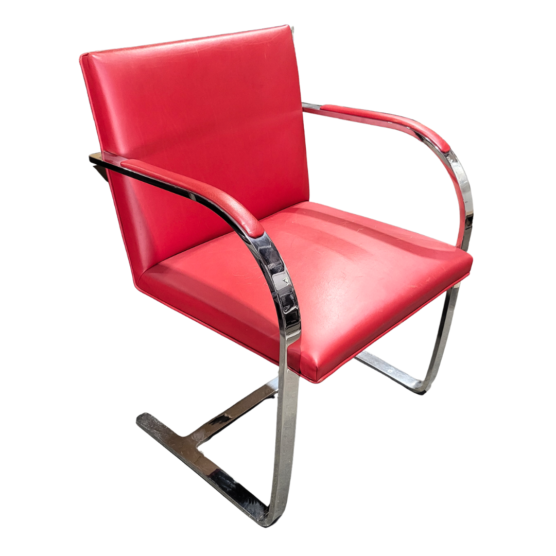 Brueton BRNO Chair in Red Leather