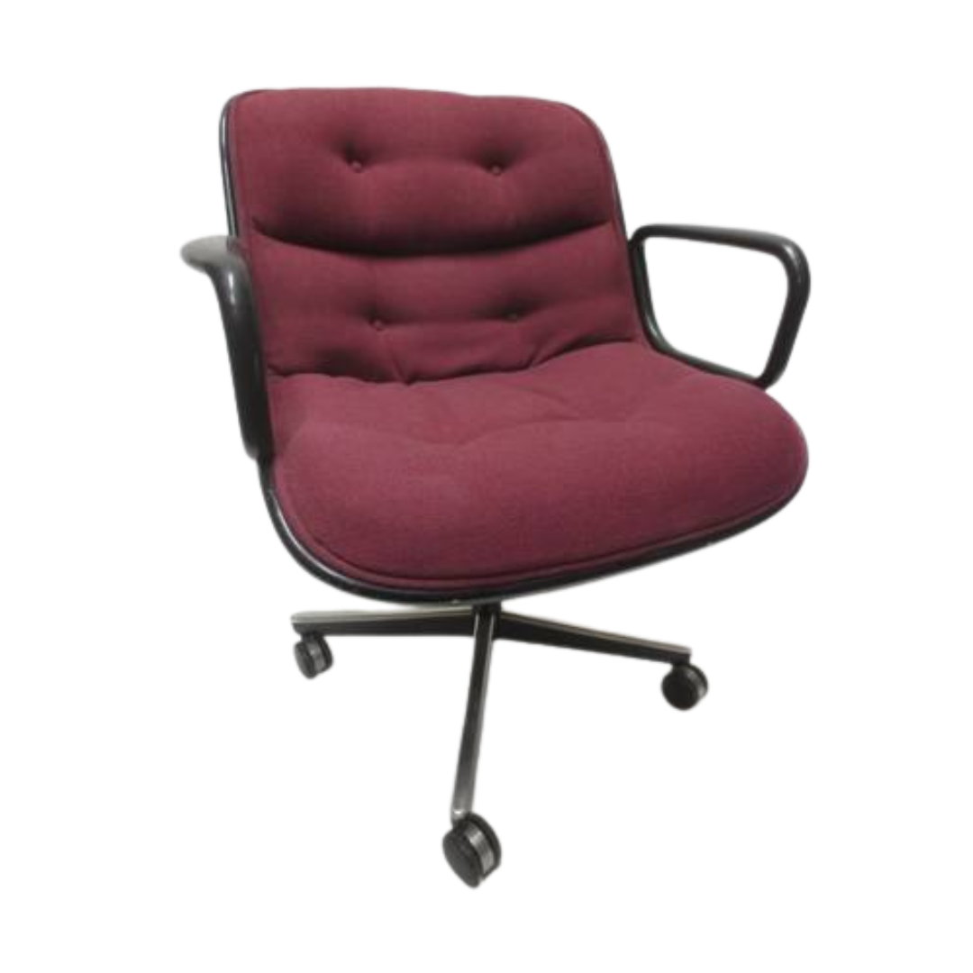 Knoll Pollock Executive Chair in Red Fabric