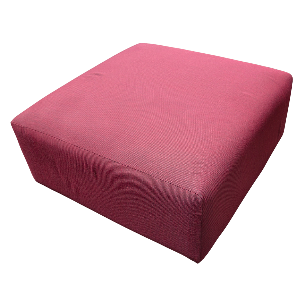 Stylex Lounge Ottoman / Modular Seat in Red Fabric