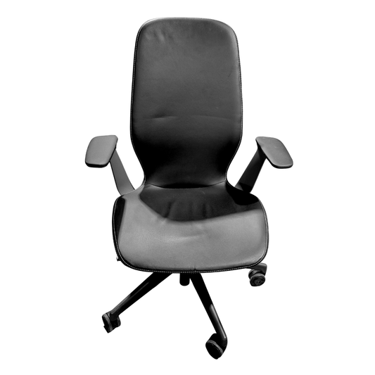 Steelcase Silq Chair in Black Eco-Leather