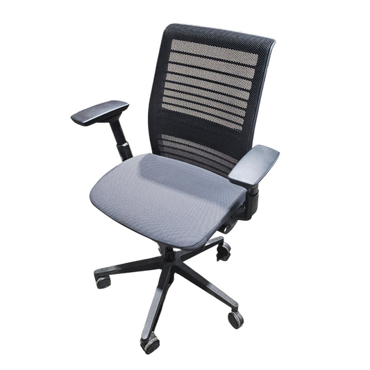 Steelcase Think V2 Ergonomic Office Chair with Grey Fabric Seat