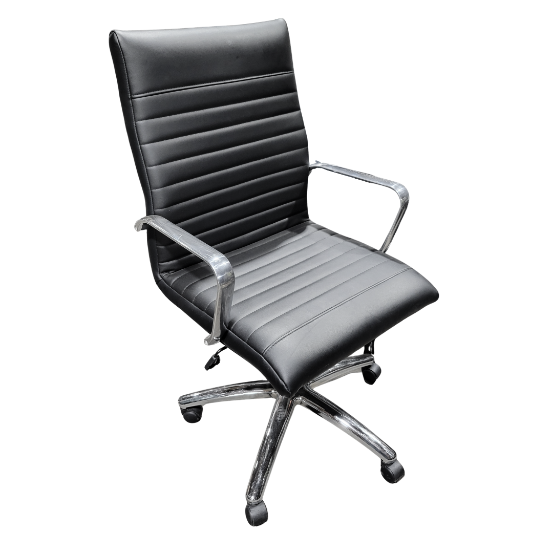 OTG High Back Conference Chair in Black Eco-Leather