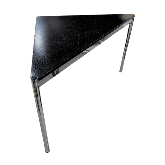 USM Haller 54-in Corner Table in Black Oak Veneer