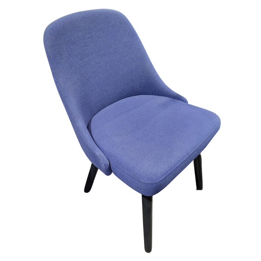West Elm Sterling Side Chair in Blue Fabric