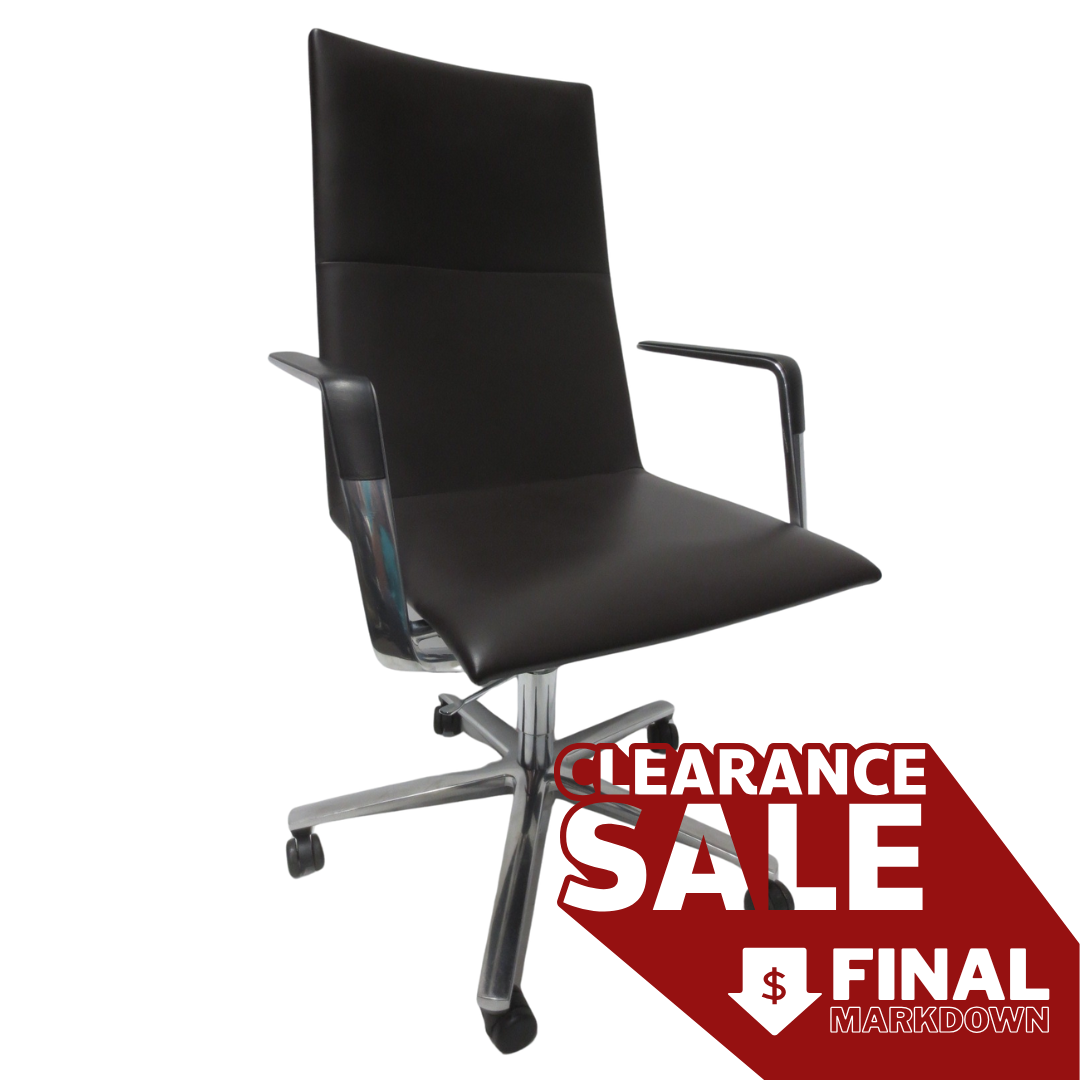 Davis Sola Highback Conference Chair in Brown