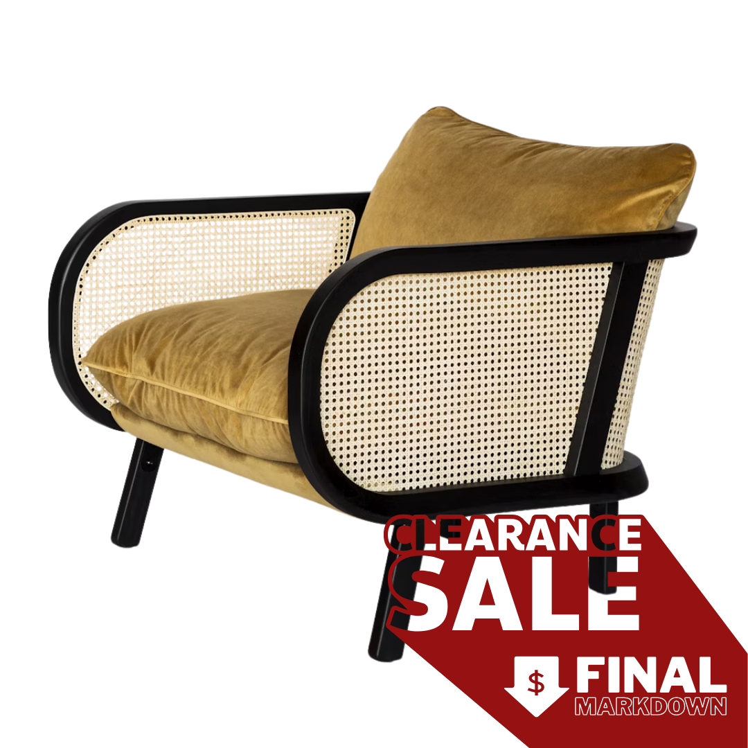 BuzziCane DO 101 Lounge Chair in Mustard (New in Box)