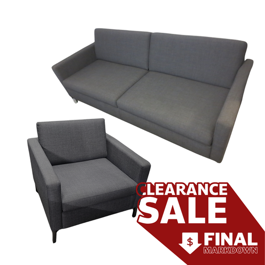 Keilhauer Doon Sofa in Dark Grey + 1 Lounge Chair