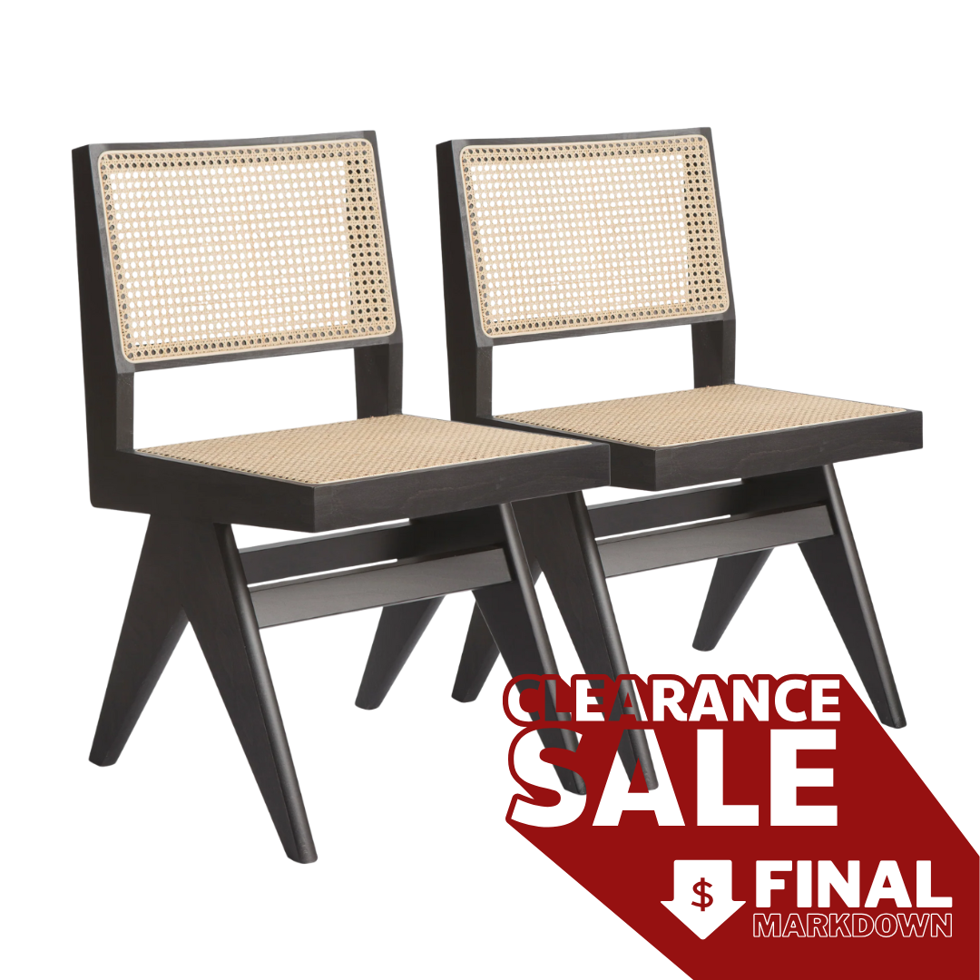 Klarel Pierre Jeanneret Chandigarh Style Side Chair - A Pair (New in Box)