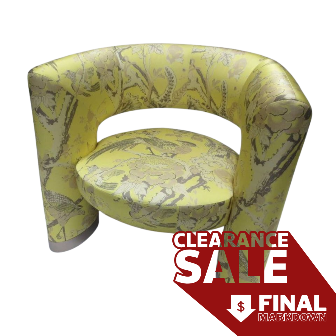 Man of Parts Via Del Corso Chair in Yellow Print