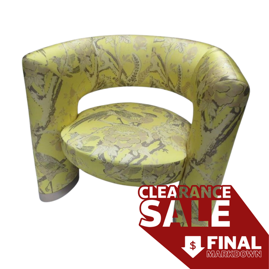 Man of Parts Via Del Corso Chair in Yellow Print
