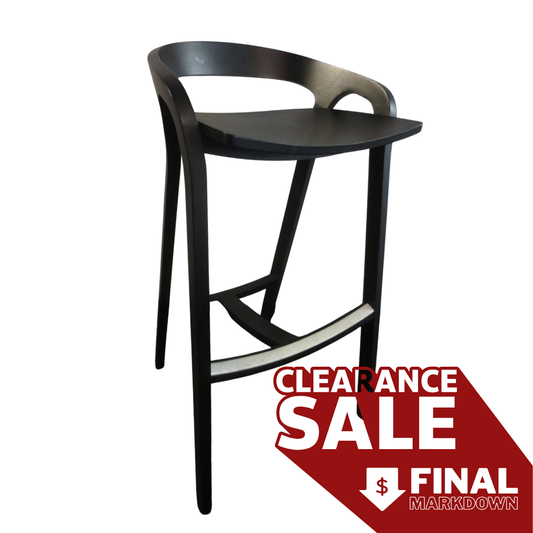 Mattiazzi She Said Bar Height Stool in Black Ash