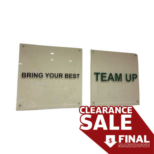 Motivational Wall-Mounted Signs - Set of 4