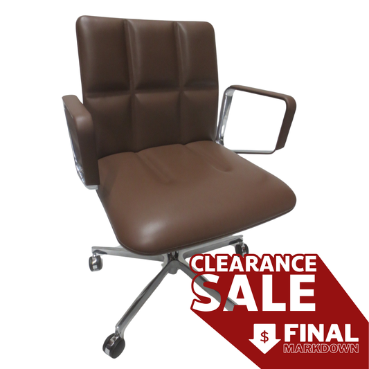 Walter Knoll Leadchair Executive Low Back Office Chair in Toffee (New)