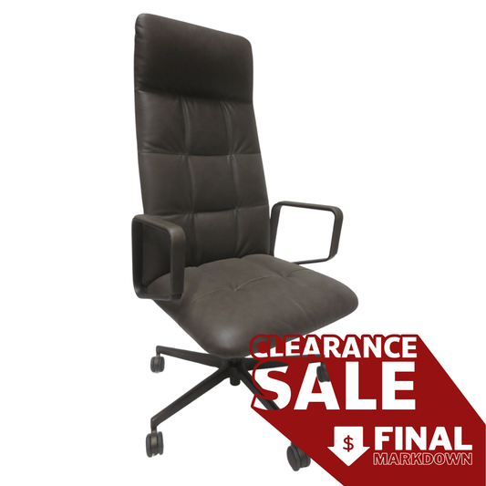 Walter Knoll Leadchair Soft Executive High Back Office Chair in Cigar (New)