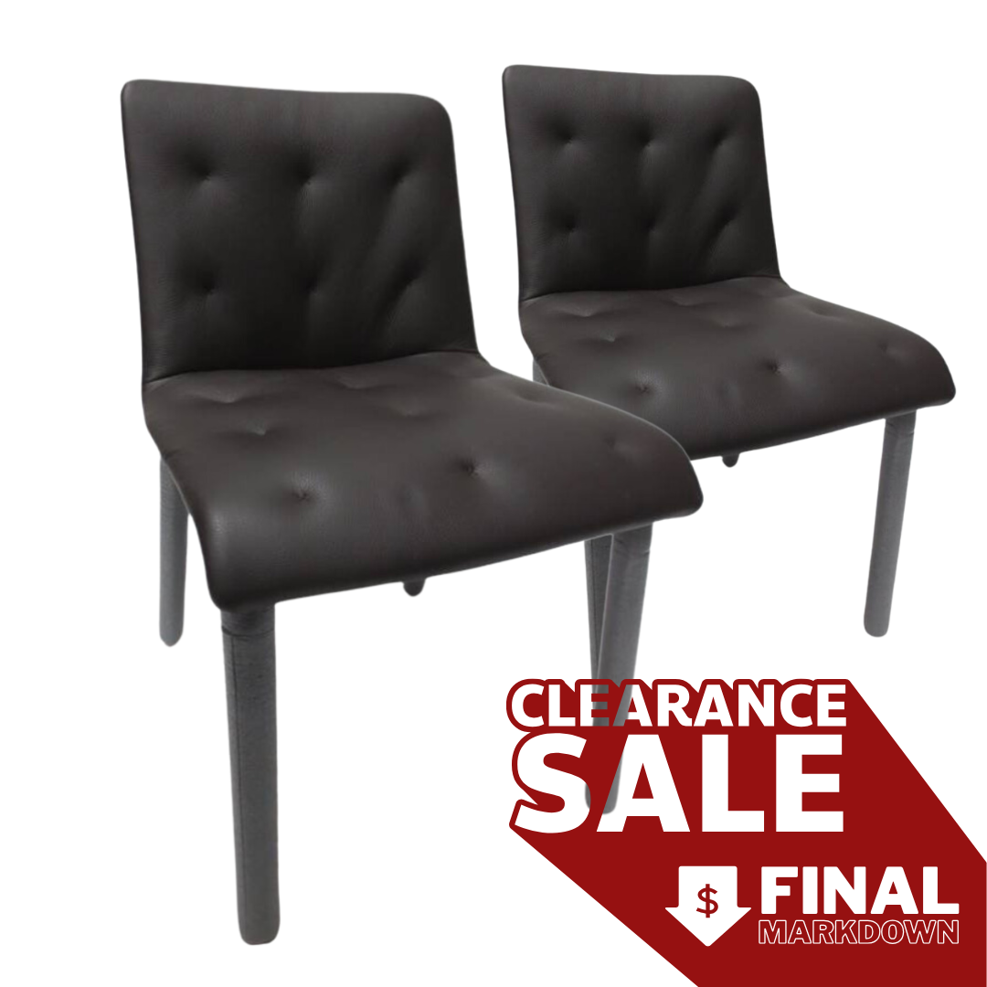 Walter Knoll Liz Wood Chairs - A Pair (New)