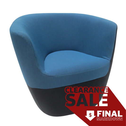 Walter Knoll Seating Stones Armchair in Blue (New)