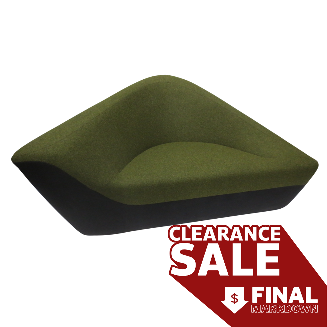 Walter Knoll Seating Stones Lounge Chair in Green / Grey (New)