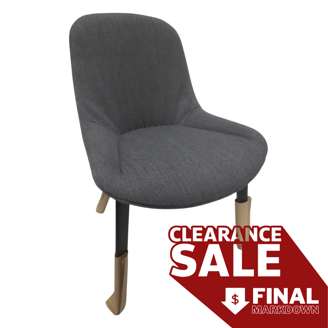 Walter Knoll Sheru Chair in Grey Fabric (New)