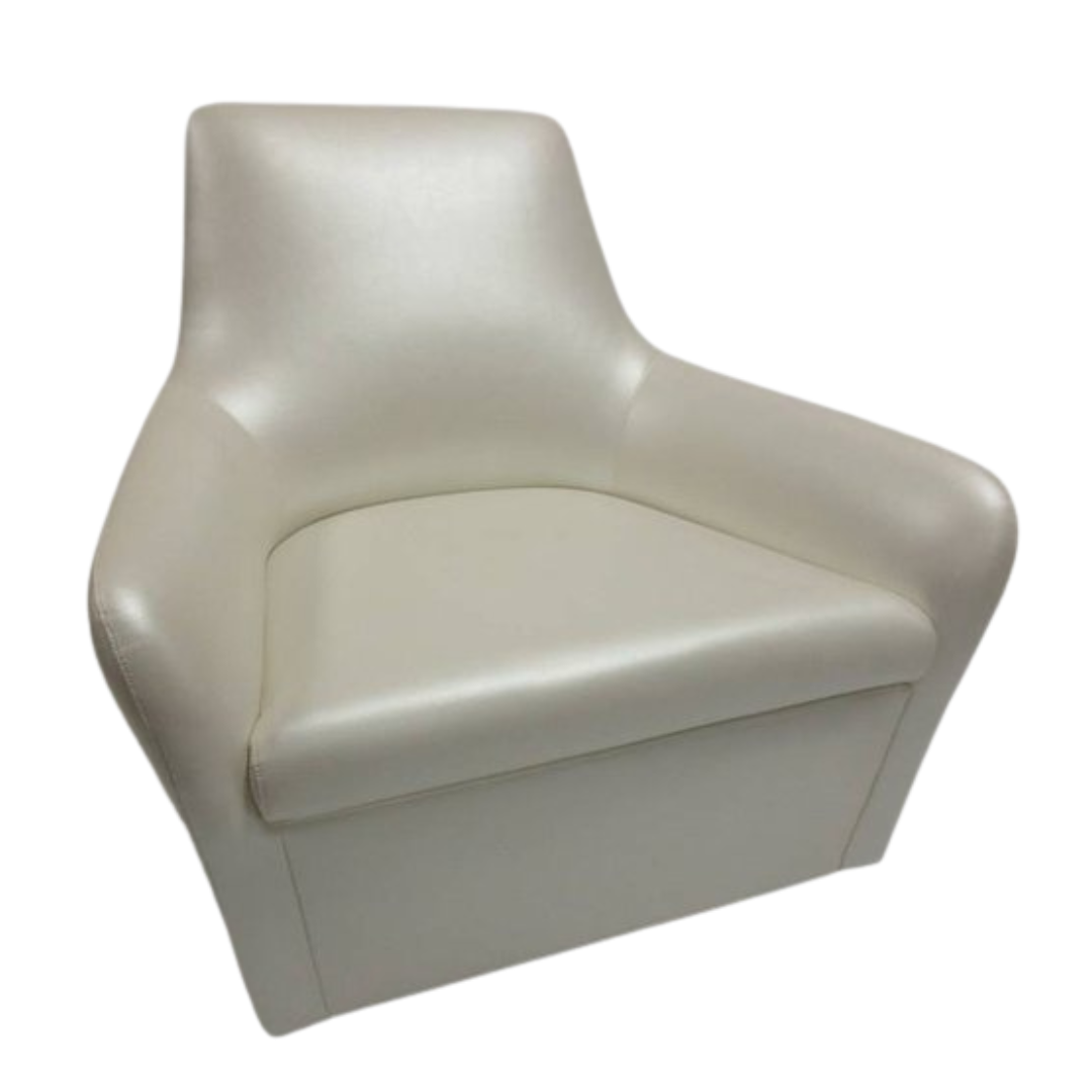 Bernhardt Design Amri Lounge Chair in Cream - Bygone Icons