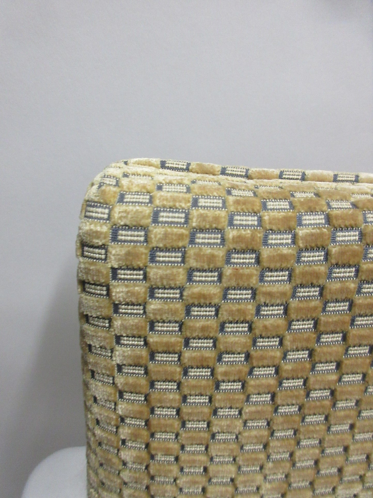 Mies van der Rohe BRNO Chairs with Patterned Upholstery - A Pair